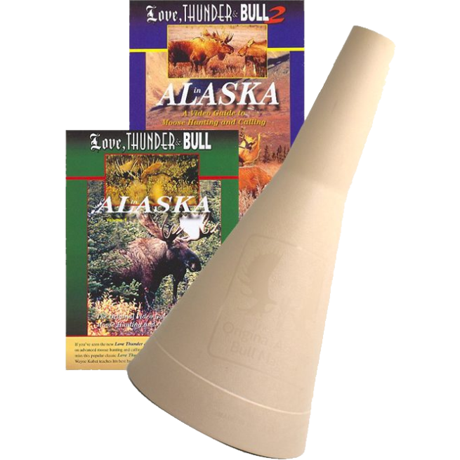 Bull Magnet Moose Call plus Love, Thunder & Bull DVDs Combo